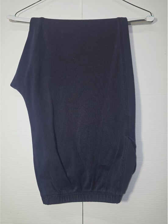 Pants - Lands End Womens Medium Dark Navy Blue Elastic Waist Pull On Sweatpants Pants